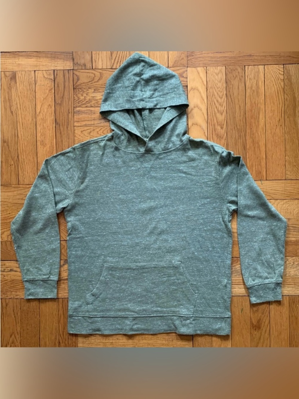 GAP Kid’s Heather Green Lightweight Pullover Hoodie